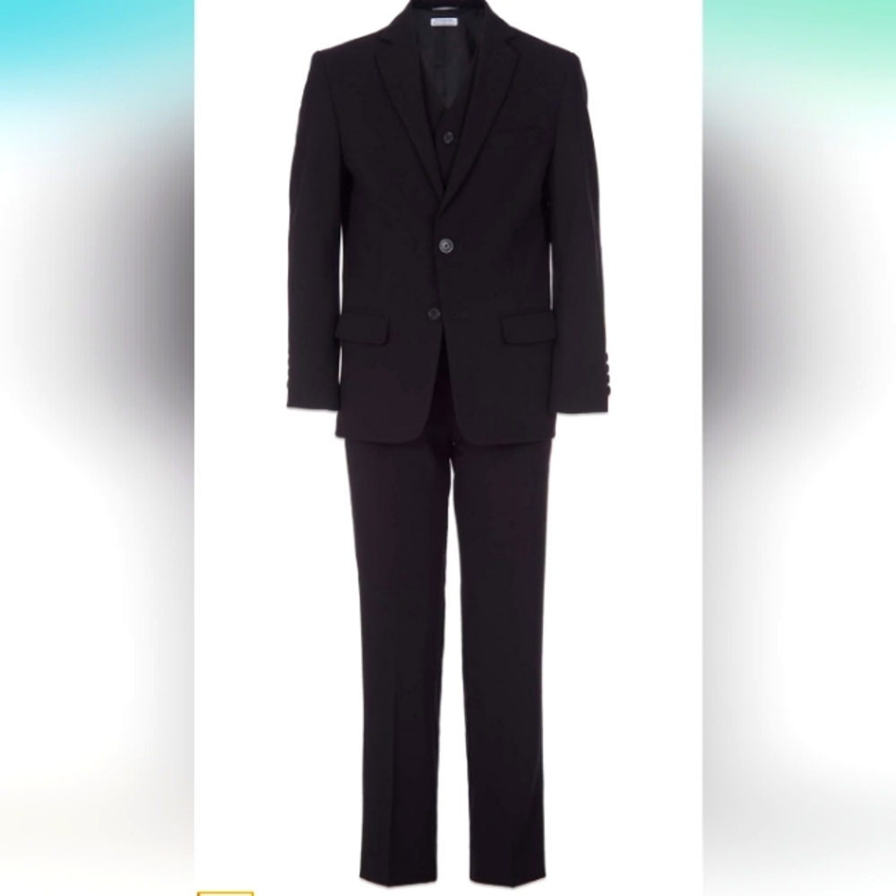 Boys Calvin Klein Formal Complete Suit with Vest size 18